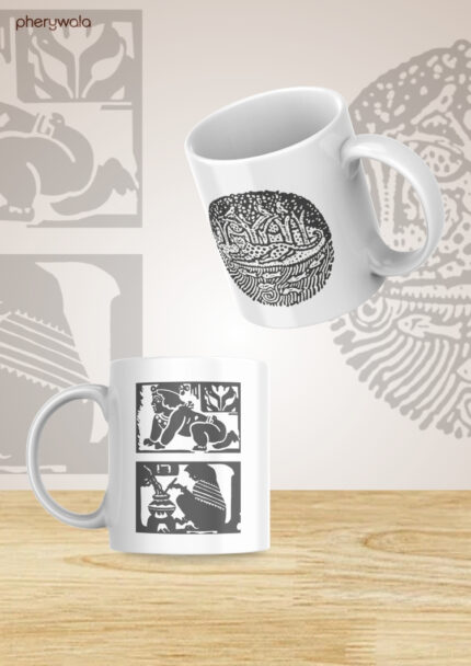 Sahaj Path Mug | Ceramic Tea Mug | Microwave Safe | Set of 1, 325 ml